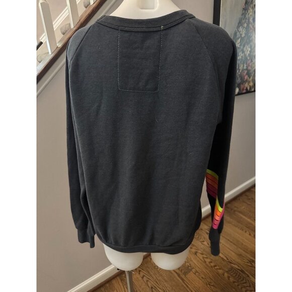 RARE Aviator Nation Bolt Chevron Sweatshirt Small - Picture 4 of 4